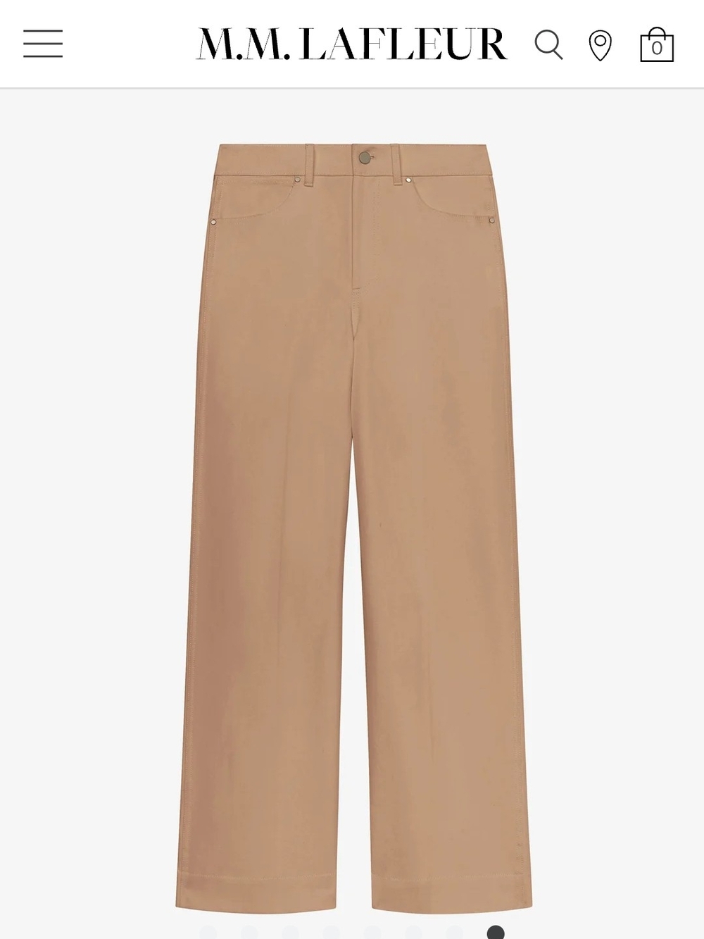 MM. LaFleur The Milo Wide-Leg Jean - Eco Better Than Denim in Taupe